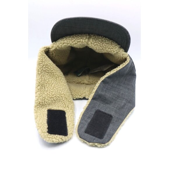 L.L.Bean Mens Insulated Trapper Winter Hat W/ Earflaps Gray & Sherpa Lining L/XL - Picture 4 of 8